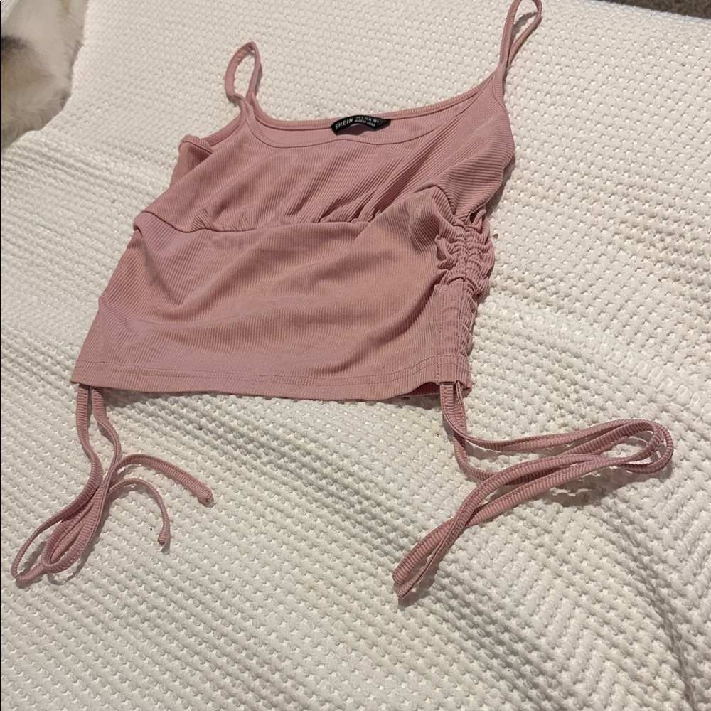 SHEIN Dusty Pink Ruched Camisole